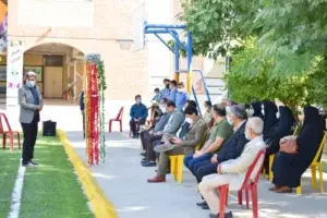 افتتاح زمین چمن مدرسه