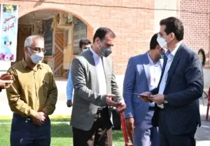 افتتاح زمین چمن مدرسه